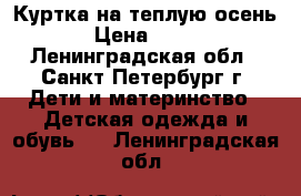 Куртка на теплую осень › Цена ­ 550 - Ленинградская обл., Санкт-Петербург г. Дети и материнство » Детская одежда и обувь   . Ленинградская обл.